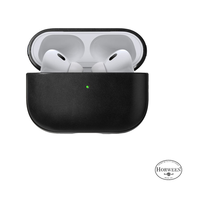 NOMAD Modern Leather Case for Apple AirPods Pro 2 – Black Horween Leather