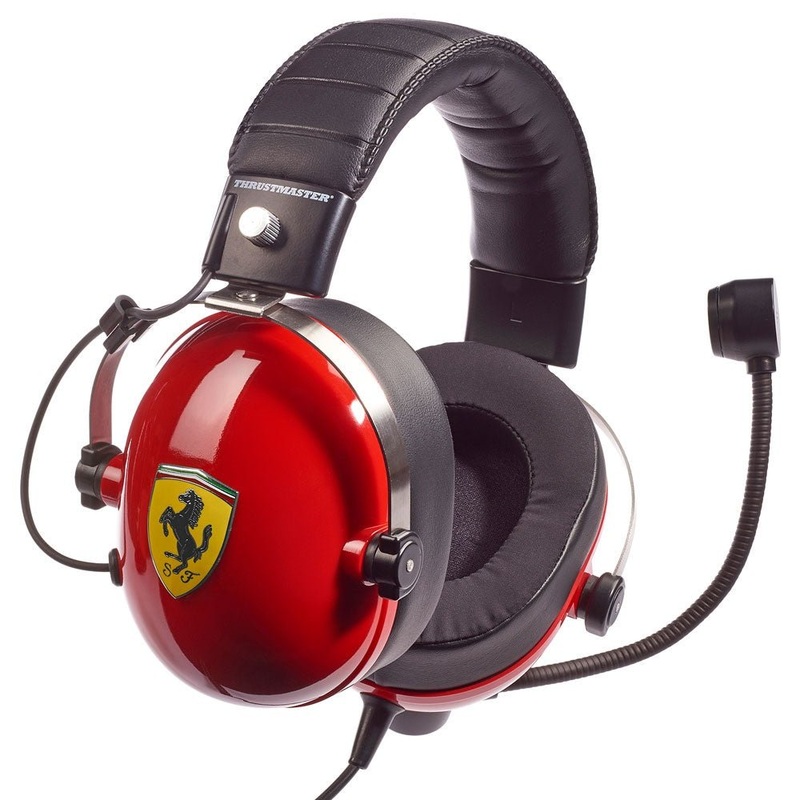 Thrustmaster T.Racing Scuderia Ferrari Edition-DTS – Gaming Headset For Race Simulation, True-to-Life Sound, Comfortable, Insulated, Stable, Powerful for PC/PS4/Xbox One/Nintendo Switch.